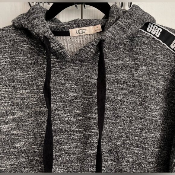 UGG WOMENS TRACK TOP, “IRIS”, GREY & BLACK, size medium - Picture 2 of 12